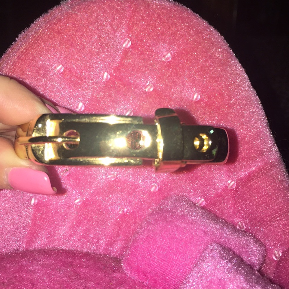 Gold Buckle Bangle Bracelet
